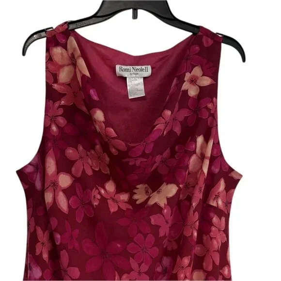 Ronni Nicole Floral Sleeveless Dress Size 22 Lined PlusSize Feminine Lightweight - Picture 2 of 5